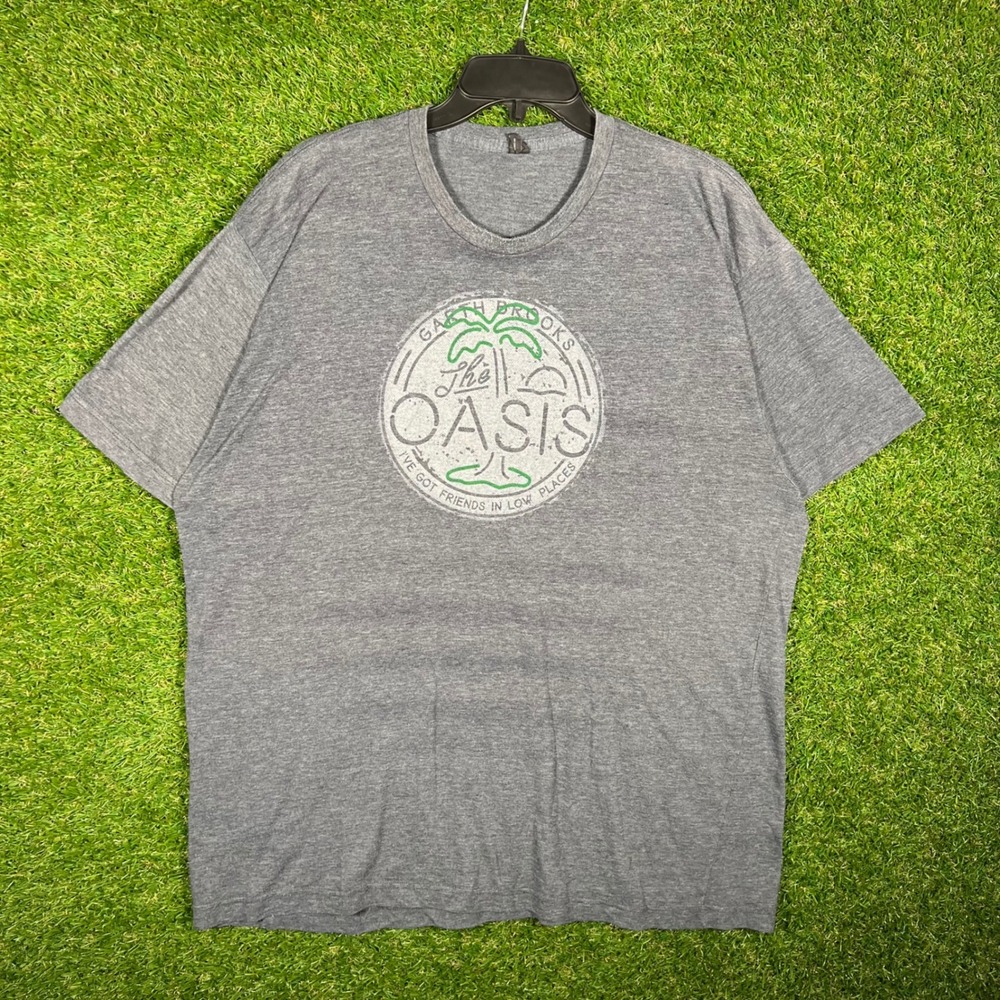 Garth Brooks‎ The Oasis Friends In Low Places Grey Graphic T-Shirt Mens XXL